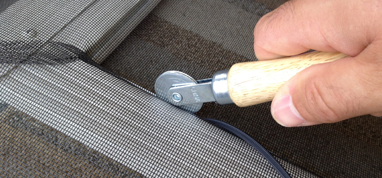 metal screen door repair in Rosemont